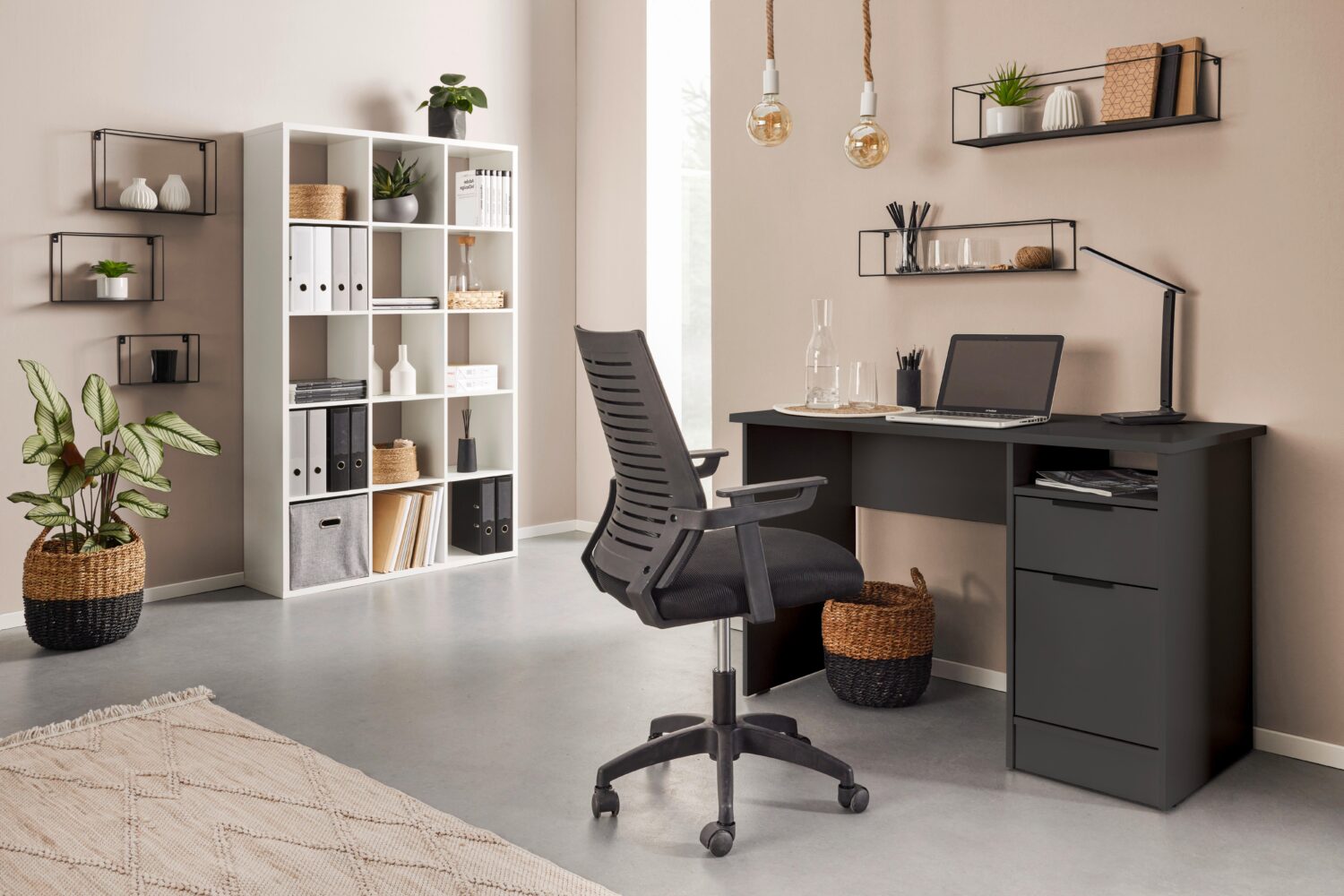 Schreibtisch Student II in Schwarz Metall Mömax Möbel > Tische > Schreibtische > Schreibtische Anthrazit