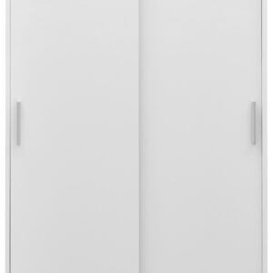 wohnli-moebel-suche-000003009204-1 Schiebetürenschrank in Weiß ca. 90x205x60cm Holzwerkstoff Based Möbel > Schränke > Kleiderschränke > Schwebetürenschränke Weiß