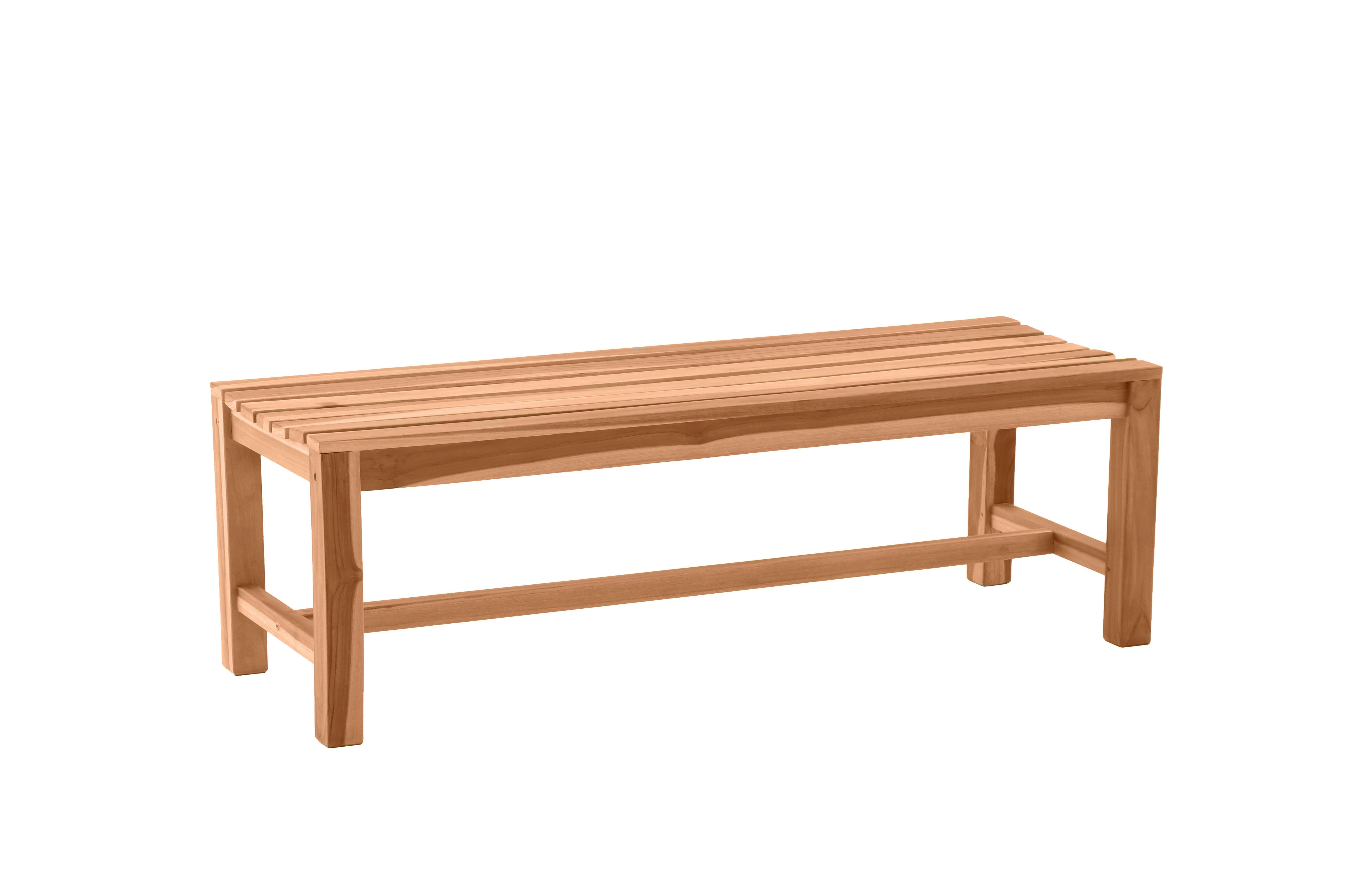 Gartenbank 3-Sitzer 150 cm Naturfarben Teakholz Holz Gardenson Garten & Outdoor > Gartenmöbel > Gartenbänke Braun
