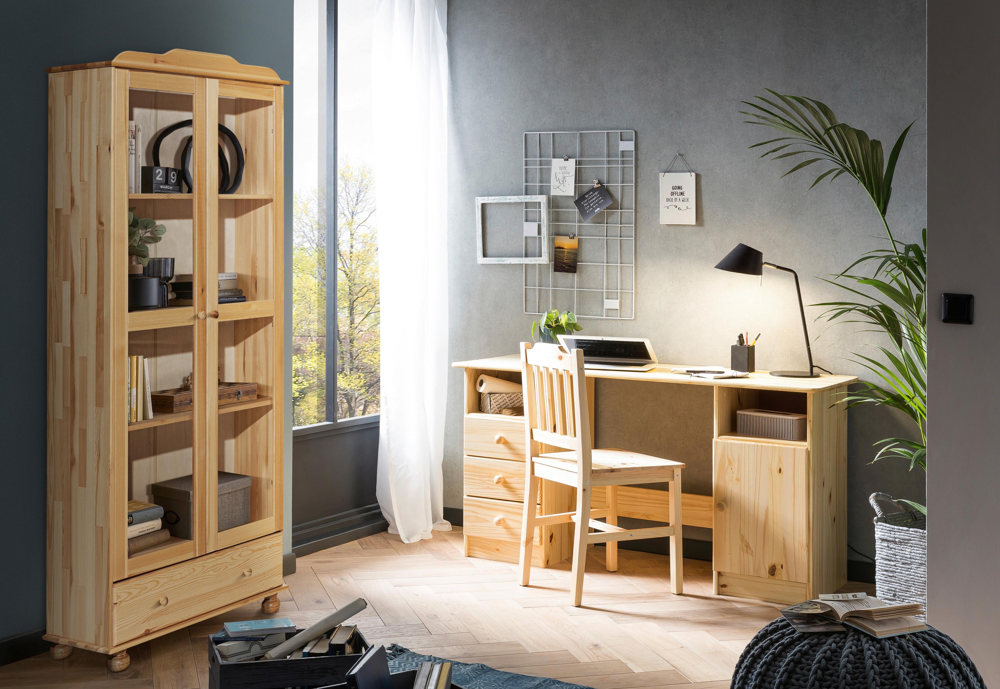 Schreibtisch Kiefer Echtholz ca. 144x54x73 cm. LxBxH Holz Livetastic Möbel > Tische > Schreibtische > Schreibtische Braun