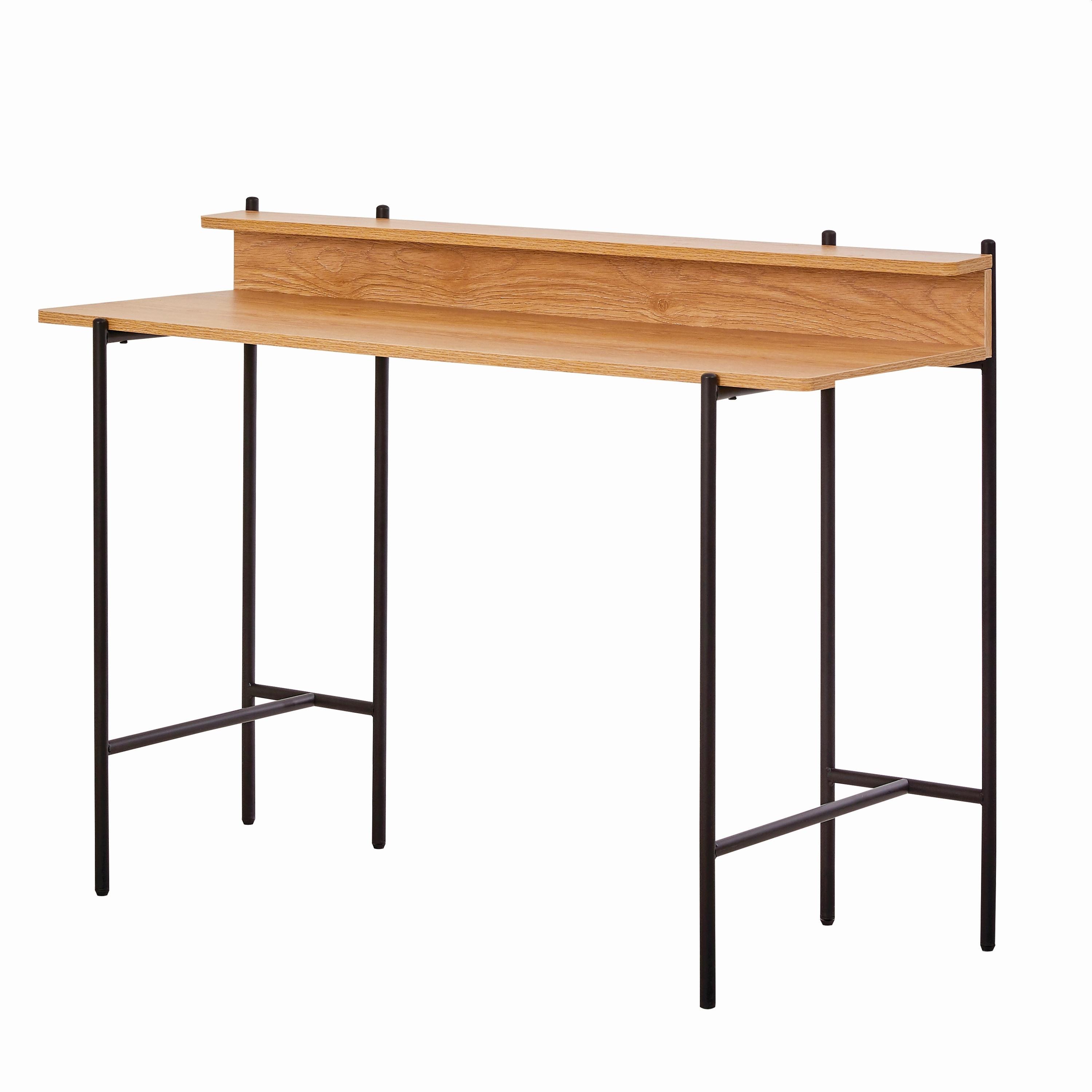 wohnli-moebel-suche-00002N004702 Wohnli Möbelsuche - Schreibtisch Naturfarben/Schwarz