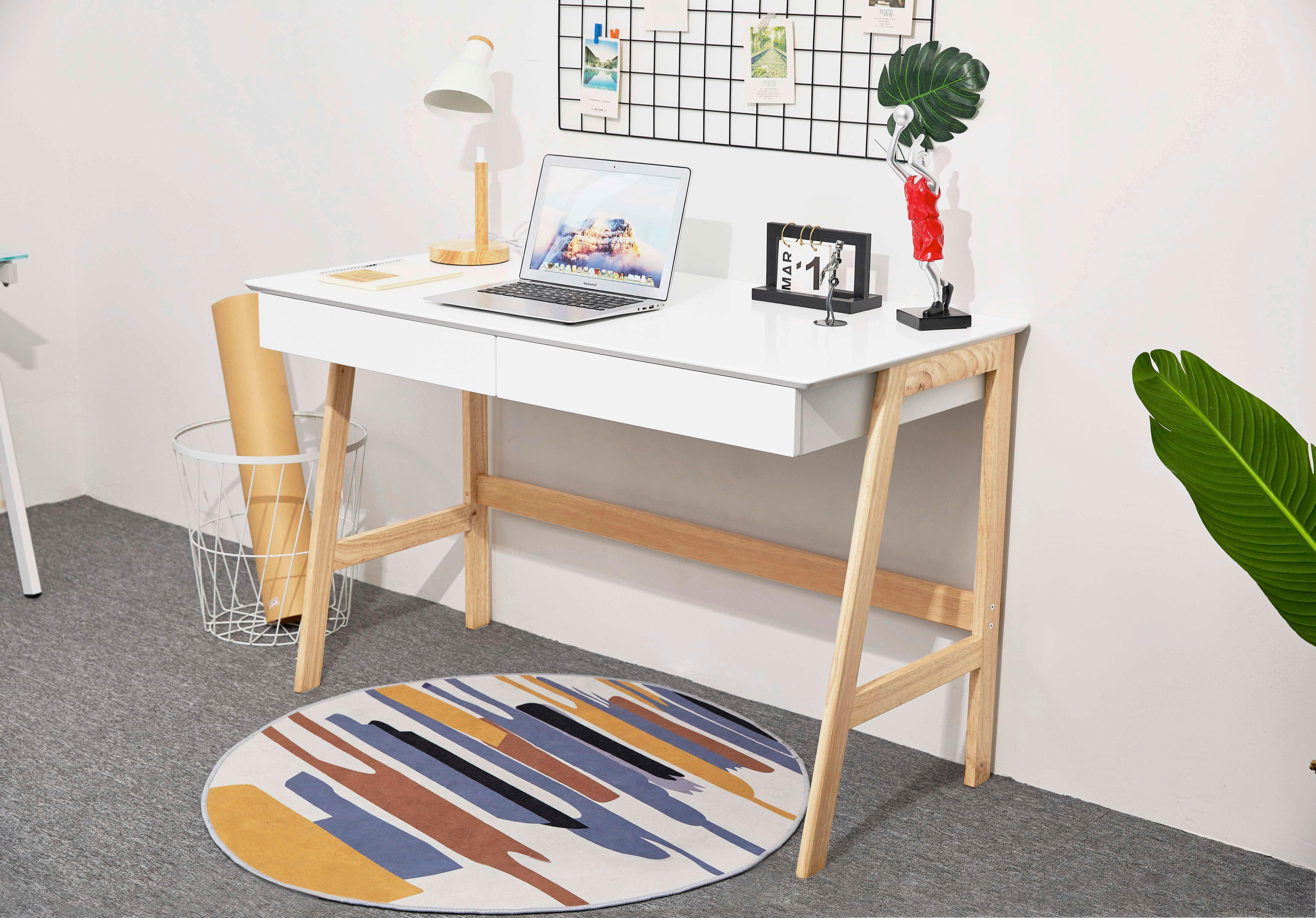 Schreibtisch Weiß/Naturfarben Holz, Holzwerkstoff Livetastic Möbel > Tische > Schreibtische > Schreibtische Braun