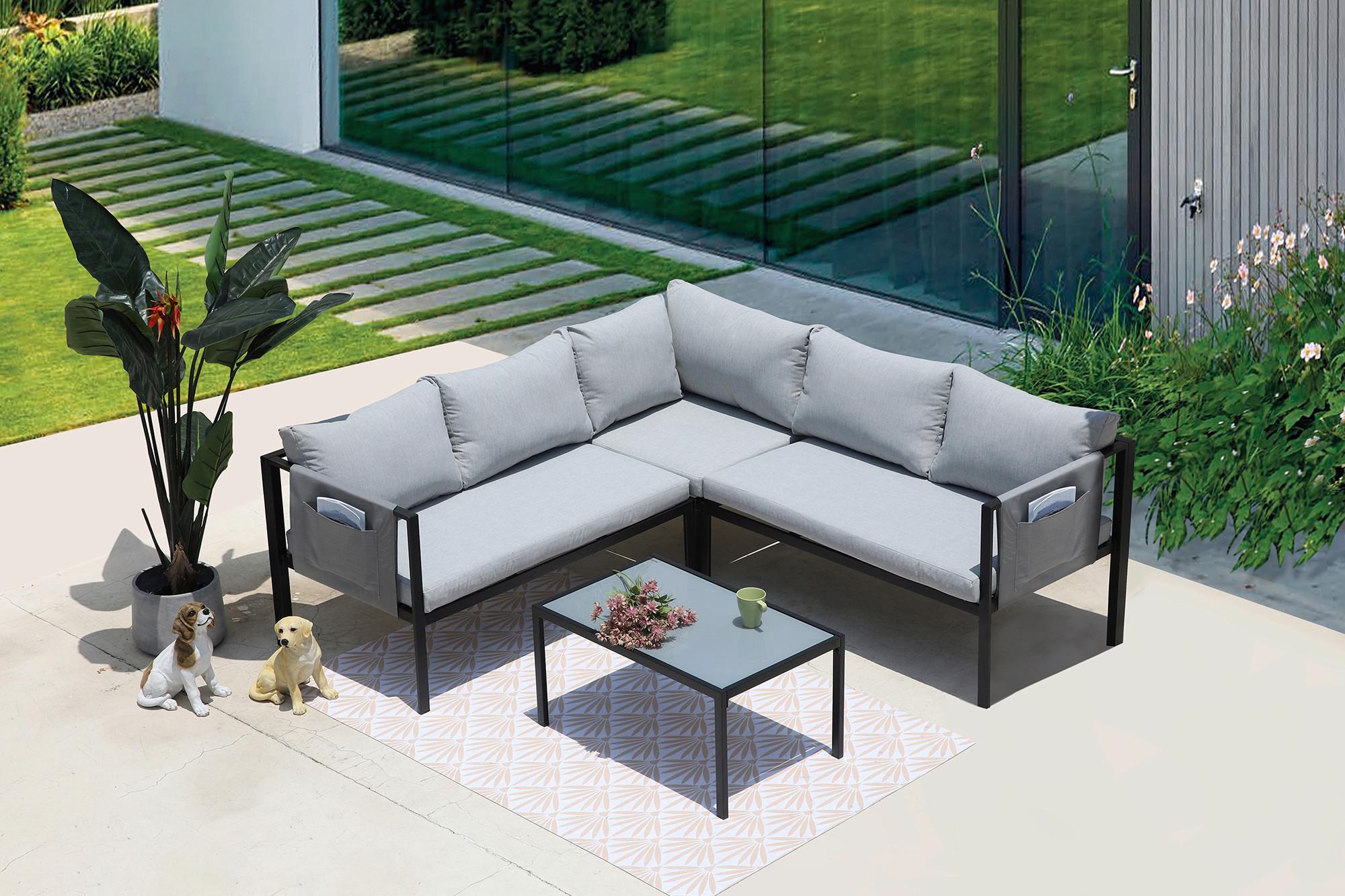 wohnli-moebel-suche-00002N006803 Wohnli Möbelsuche - Loungegarnitur Grau/Schwarz