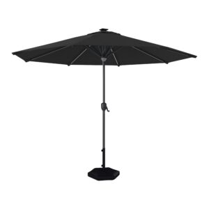 wohnli-moebel-suche-000036001201-1 Sonnenschirm Gabi Dunkelgrau ca. 300x238x300cm Metall Mömax Garten & Outdoor > Sonnen- & Sichtschutz > Sonnen- & Ampelschirme Grau