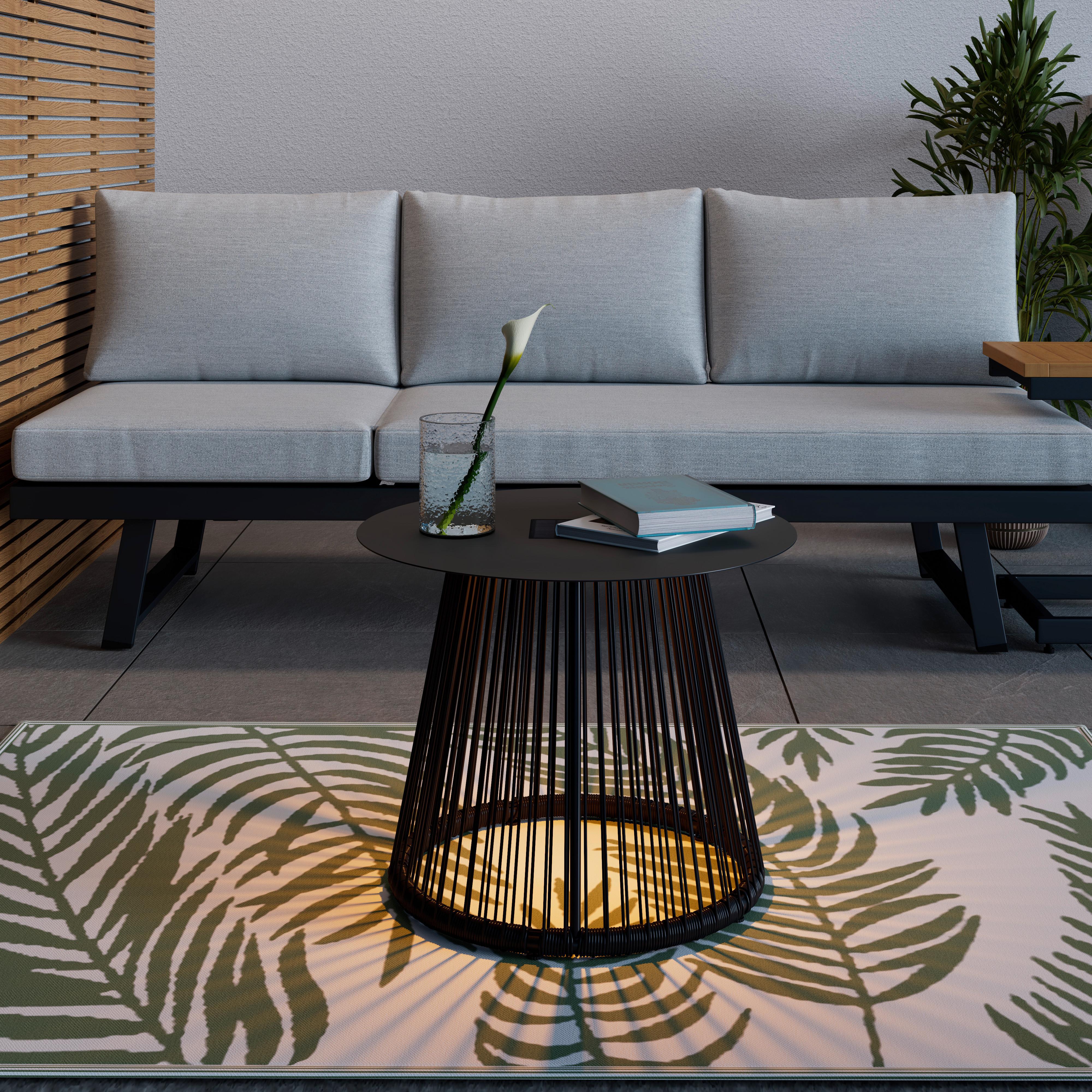 wohnli-moebel-suche-000046000402 Wohnli Möbelsuche - Gartenbeistelltisch Ruffy Schwarz Solar