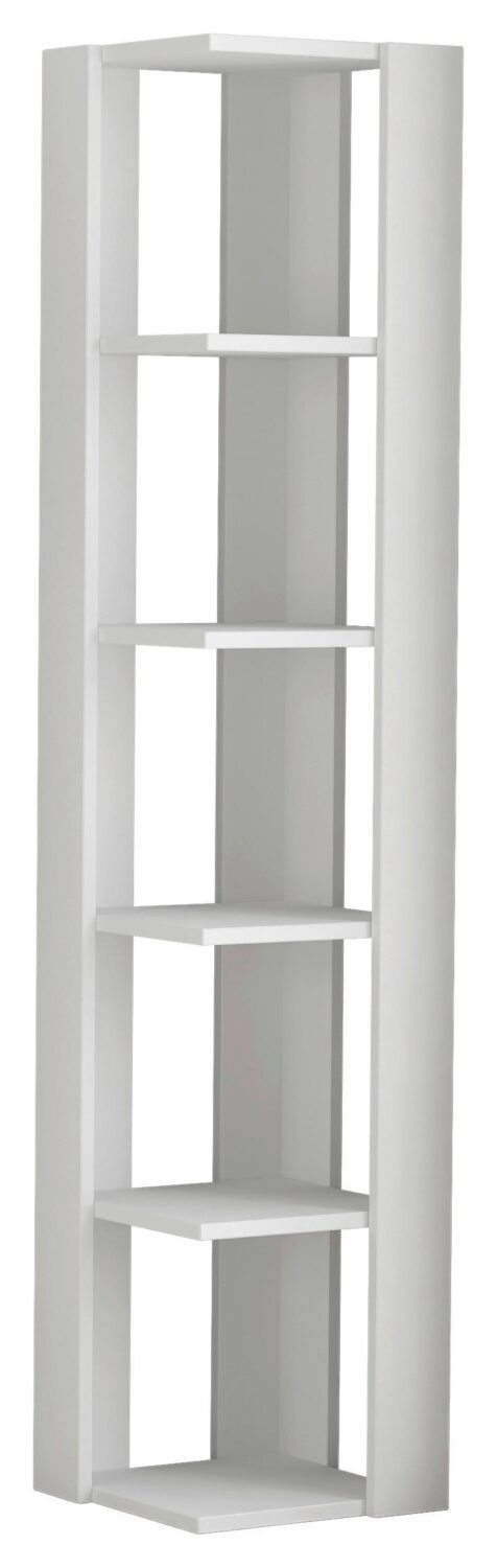 Wohnli Möbelsuche - Eckregal NATI Weiß ca. 34x161x34 cm