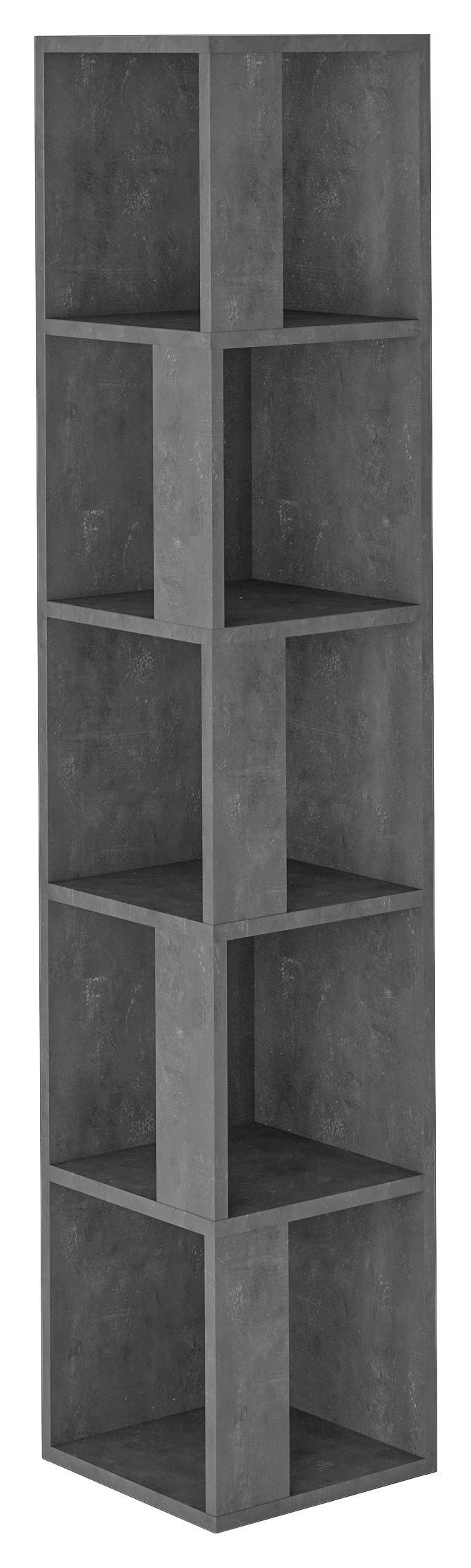 Wohnli Möbelsuche - Eckregal PIANO Grau ca. 32x159x32 cm