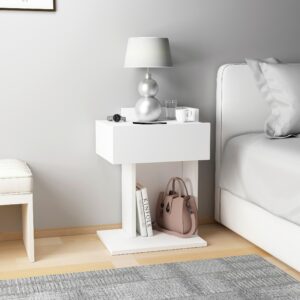 Nachtkästchen Herakles Weiß Holzwerkstoff MID.YOU Möbel > Kommoden & Schubladenschränke > Nachttische Weiß