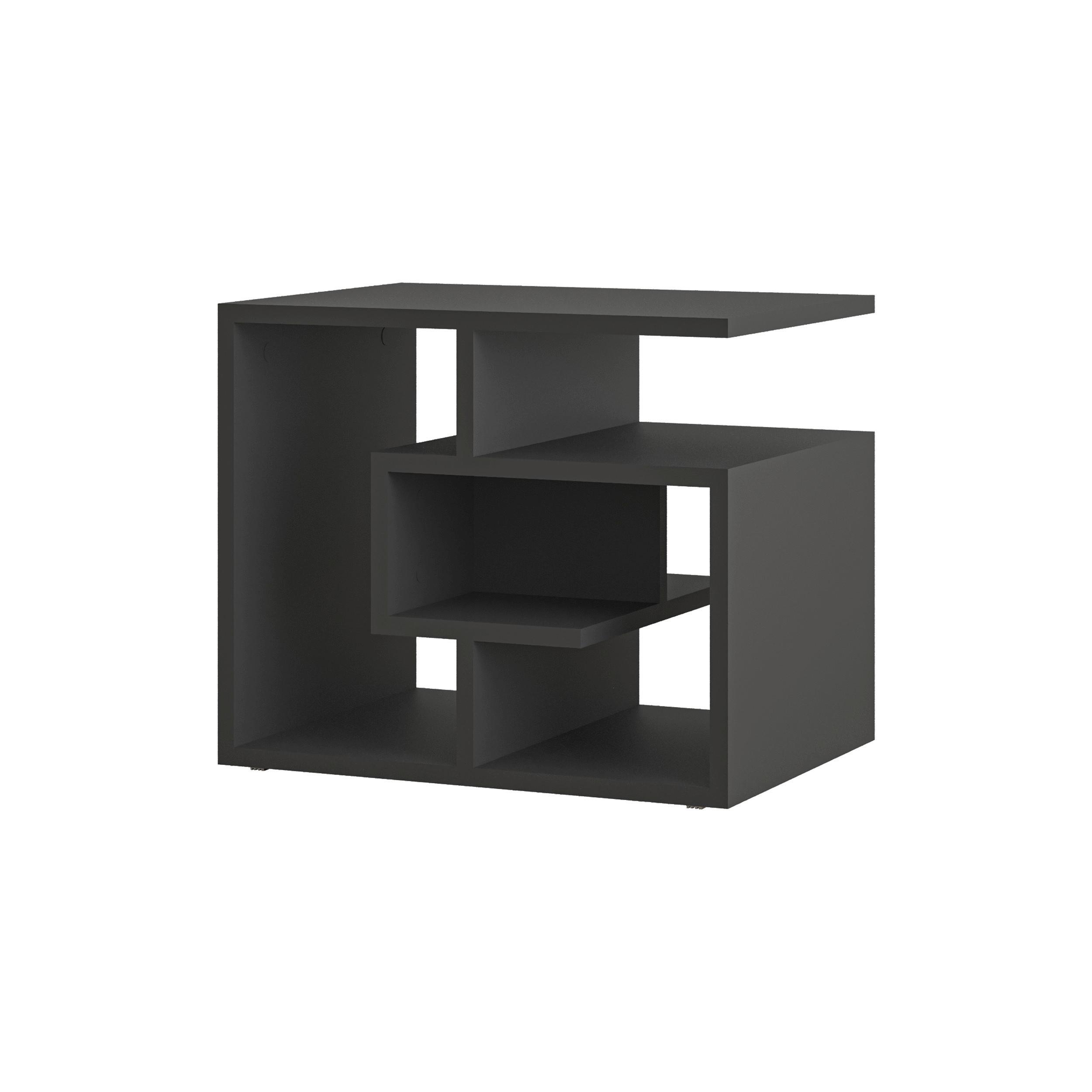 Wohnli Möbelsuche - Couchtisch Labirent ca. 54x45x40 cm Anthrazit