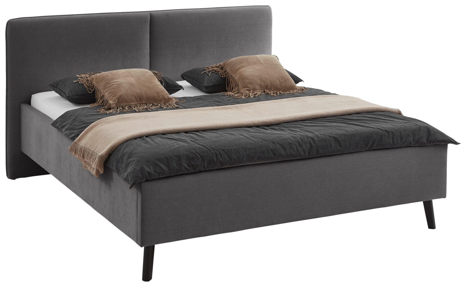 Wohnli Möbelsuche - Polsterbett Palma Anthrazit ca. 180x200cm