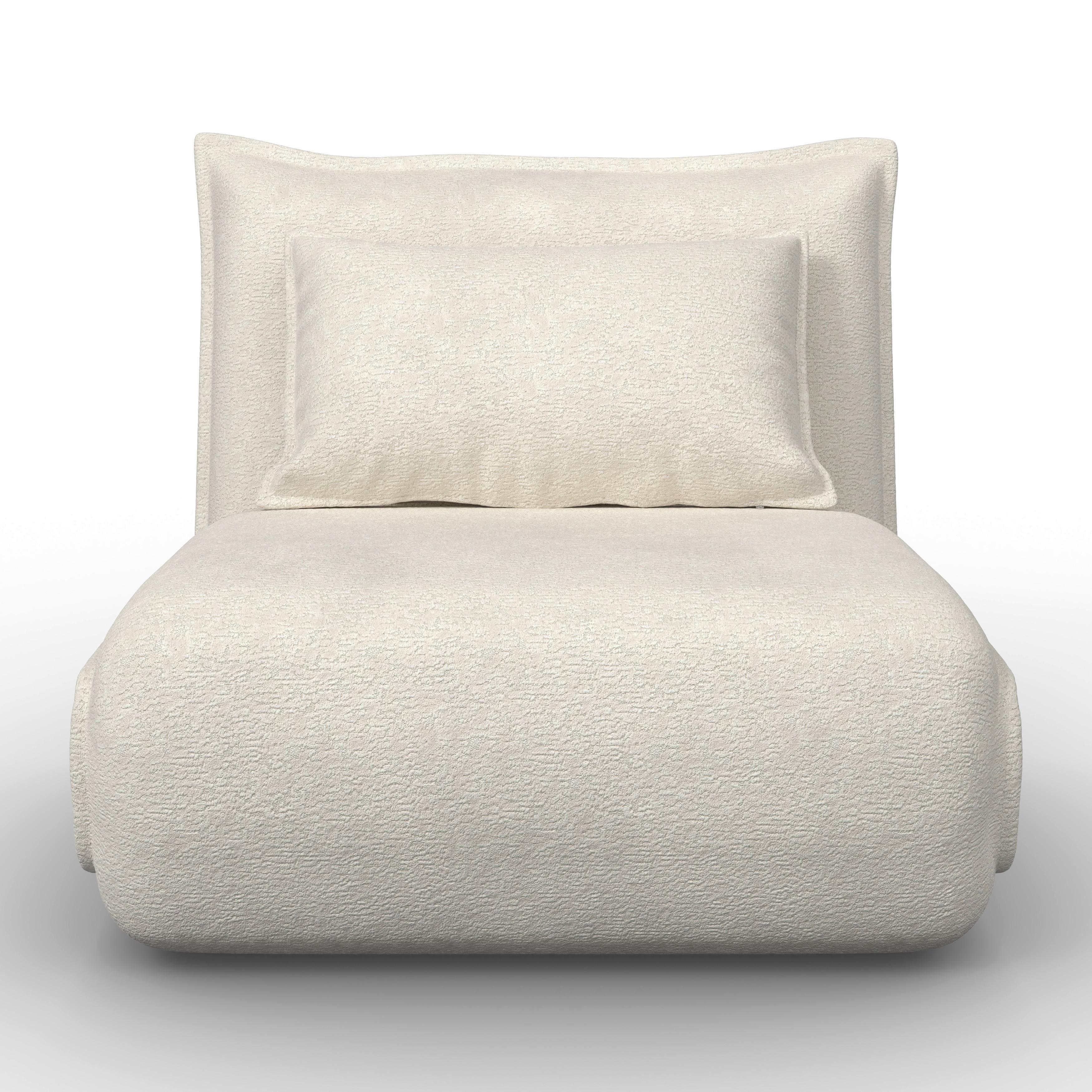 Wohnli Möbelsuche - Schlafsessel Macy Bouclé Weiß