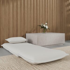 Schlafsessel Tamara Bouclé Weiß Metall, Textil Bessagi Home Wohnzimmermöbel Weiß