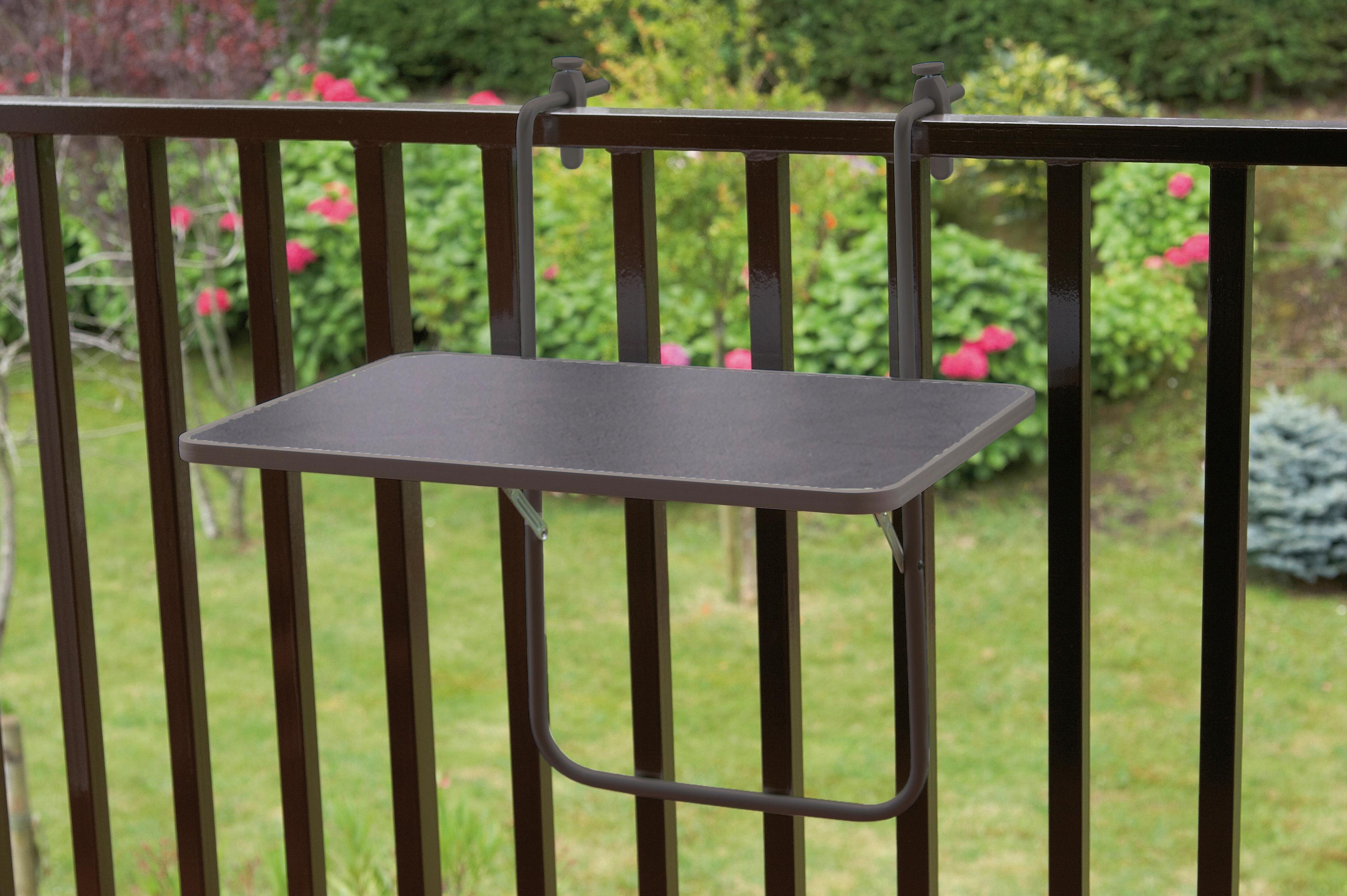 wohnli-moebel-suche-000171012004-1 Balkonklapptisch ca. 40x60 cm Anthrazit Metall, Holzwerkstoff Gardenson Garten & Outdoor > Balkonmöbel > Balkontische Anthrazit