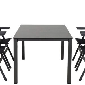 Gartengarnitur 5-tlg. Auminium Premium 5-teilig Metall, Kunststoff Siena Garden Garten & Outdoor > Gartenmöbel > Gartenmöbel-Sets Anthrazit