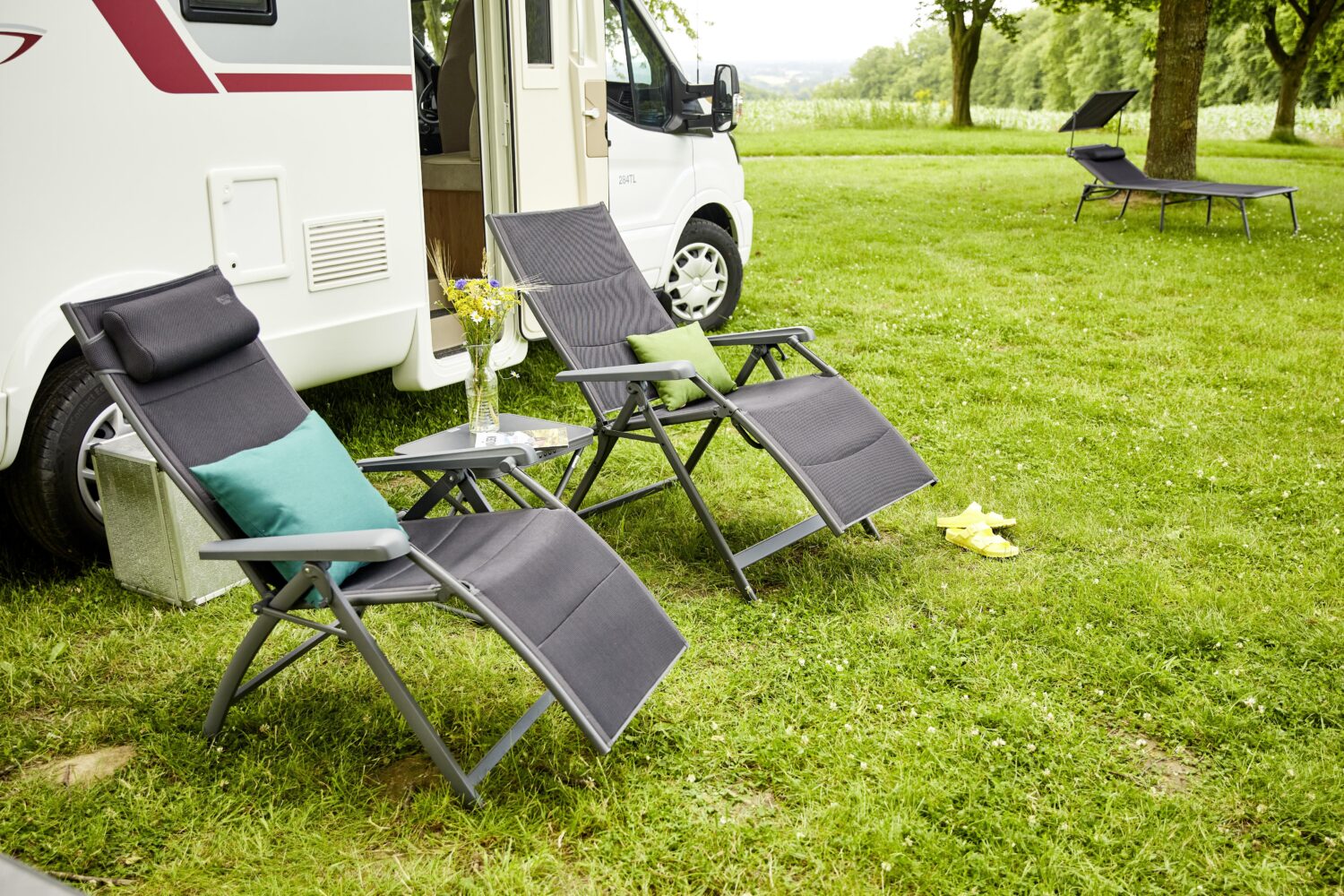 GARTEN-RELAXLIEGE Premium B: 75cm Metall, Textil Siena Garden Garten & Outdoor > Gartenmöbel > Gartenliegen Anthrazit