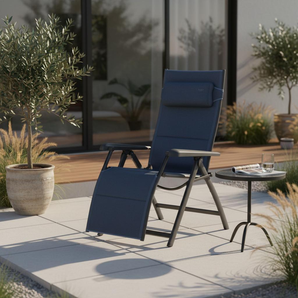 Wohnli Möbelsuche - Garten-Relaxsessel klappbar Premium Aluminium
