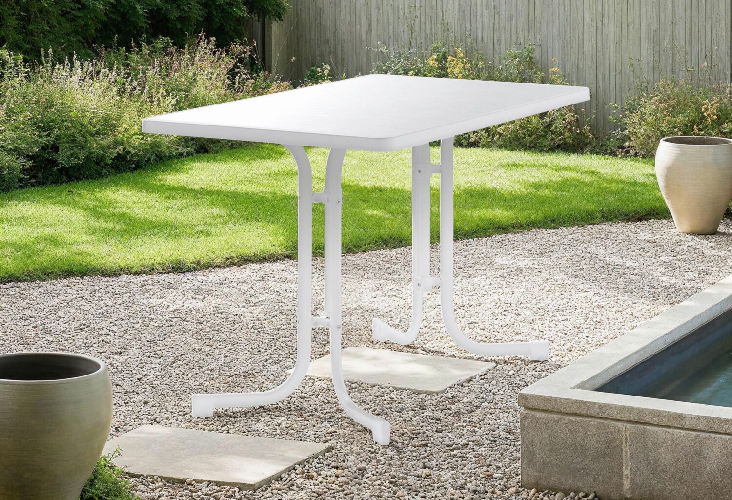 wohnli-moebel-suche-000171015401 Wohnli Möbelsuche - Gartentisch Weiß ca. 115x70x72cm