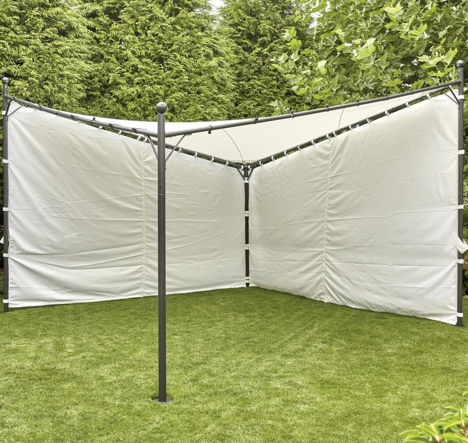 Seitenteile Berlino 400x256cm H56782 Textil Siena Garden Garten & Outdoor Weiß