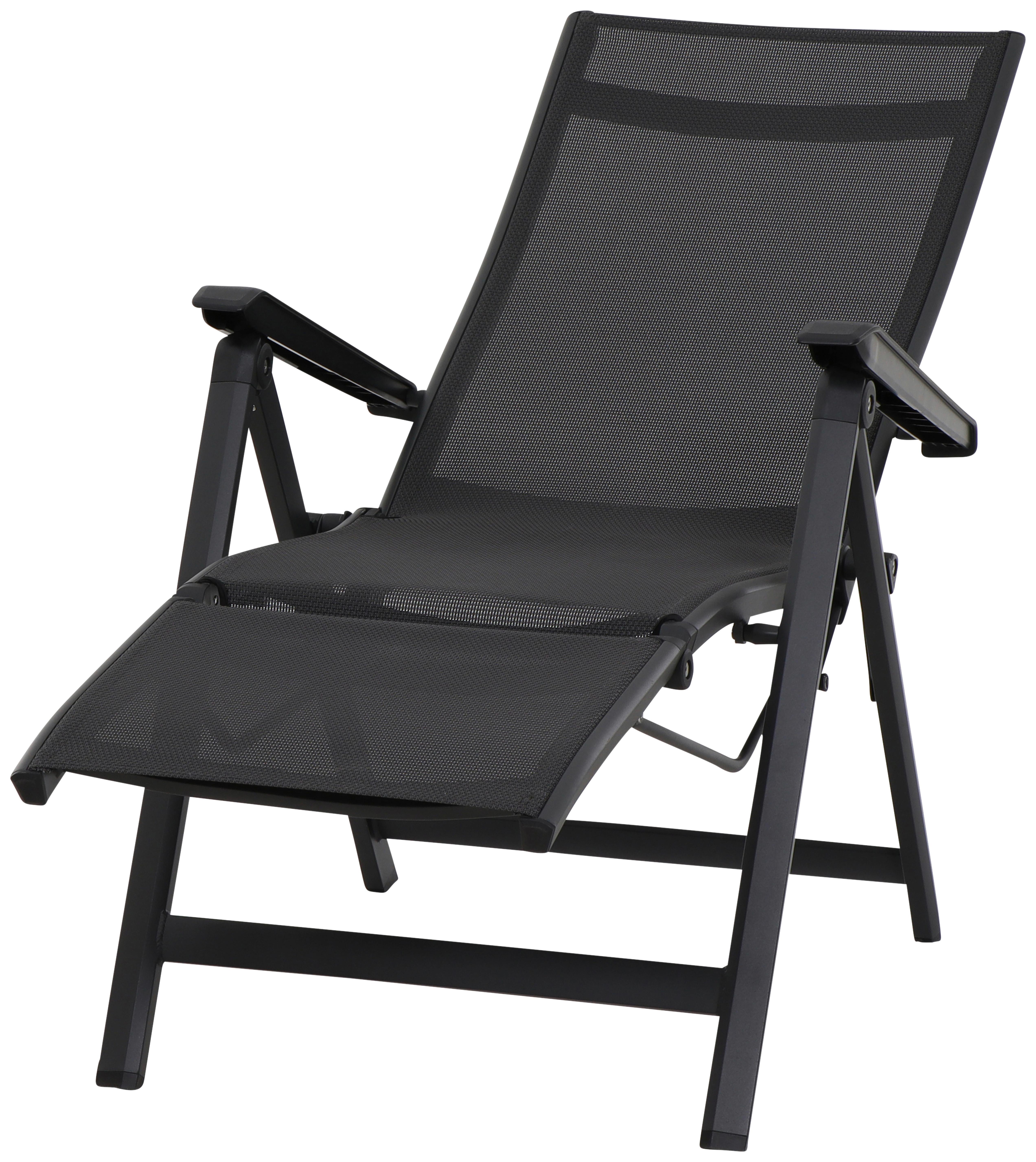 Garten-Relaxsessel TESORO Tesoro B: 61cm Metall, Textil Siena Garden Garten & Outdoor > Gartenmöbel > Gartenstühle Anthrazit