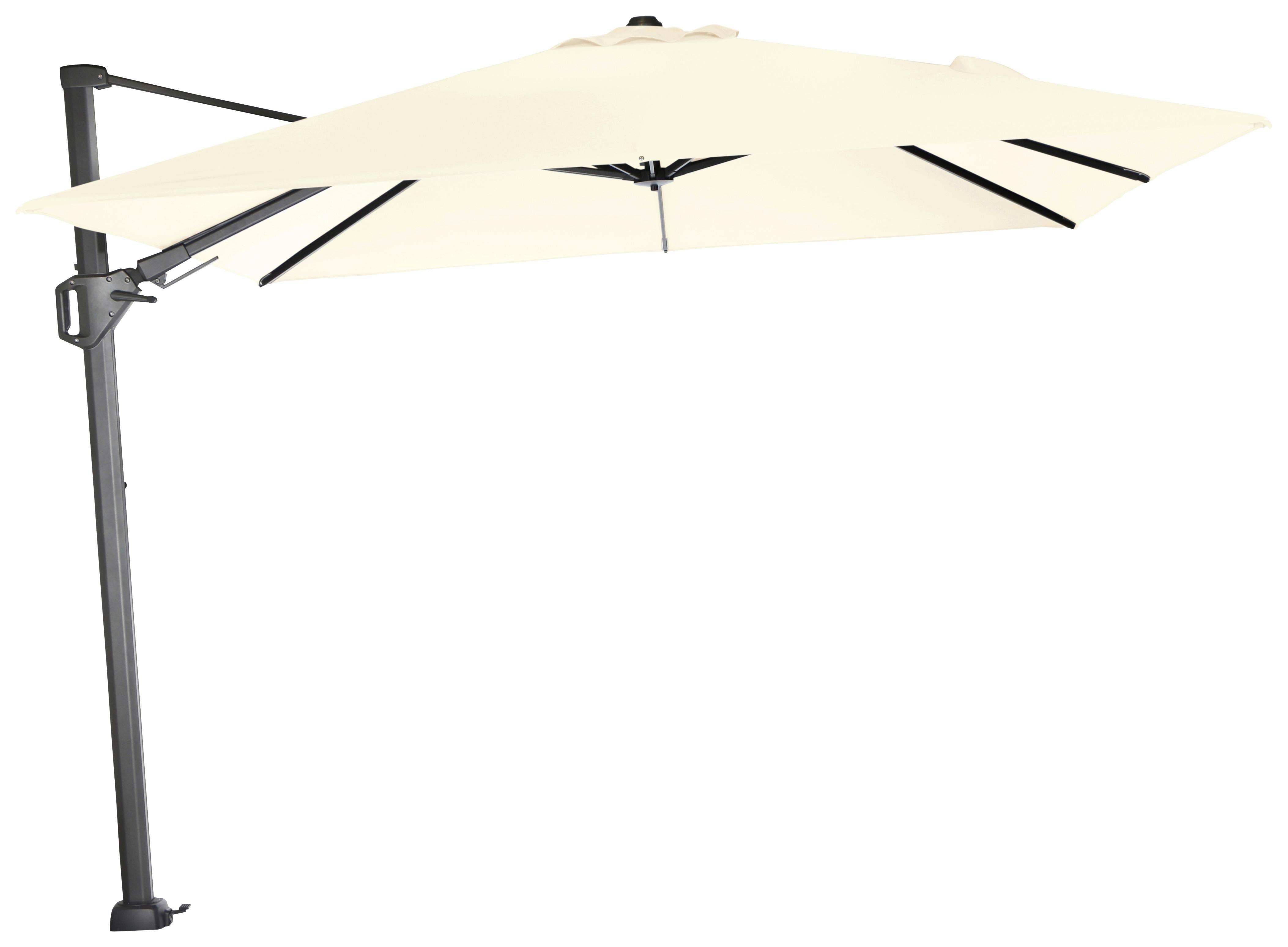 wohnli-moebel-suche-000171017002 Wohnli Möbelsuche - Ampelschirm Sunset N+ B: 300 H: 255 cm Anthrazit/Creme