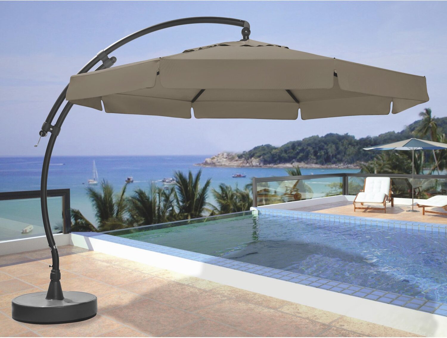 Schirmständer Kunststoff für BHT: 85x18x85 cm Kunststoff Ambia Garden Garten & Outdoor > Sonnen- & Sichtschutz > Sonnenschirmständer Anthrazit