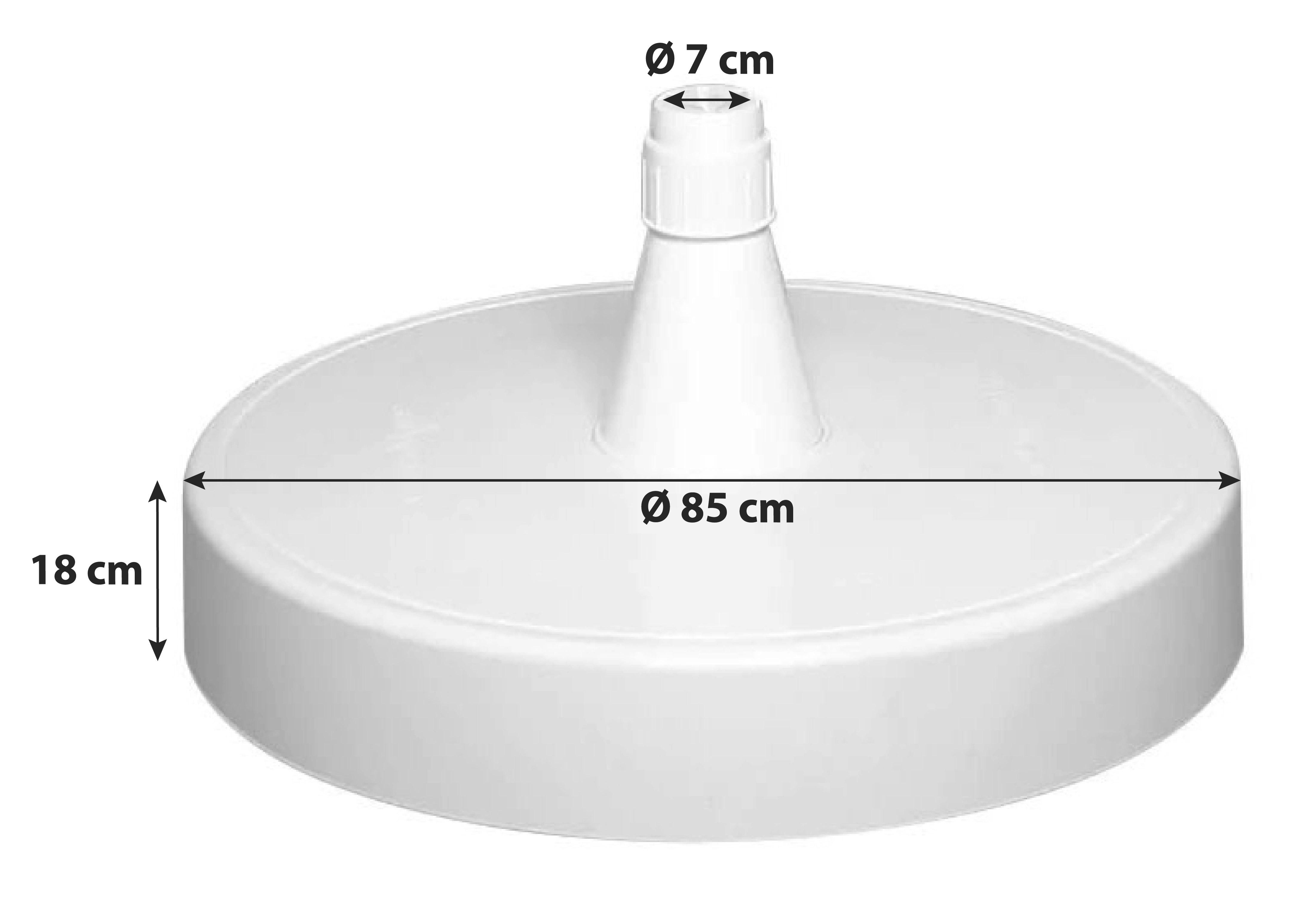 SONNENSCHIRMSTÄNDER Easy Sun Kunststoff Ambia Garden Garten & Outdoor > Sonnen- & Sichtschutz > Sonnenschirmständer Weiß