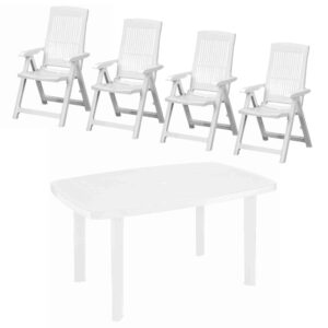 Wohnli Möbelsuche - Siena Garden Gartenset 5-teilig Weiß