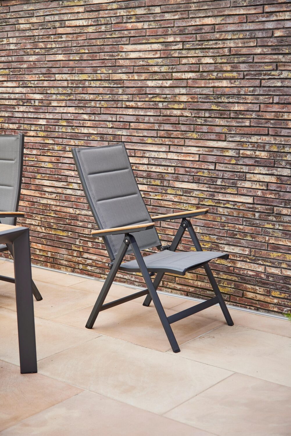 Gartenklappsessel Tesoro ca. 59x110 cm Anthr./Teakholz Holz, Metall, Kunststoff Siena Garden Garten & Outdoor > Gartenmöbel > Gartenstühle Anthrazit