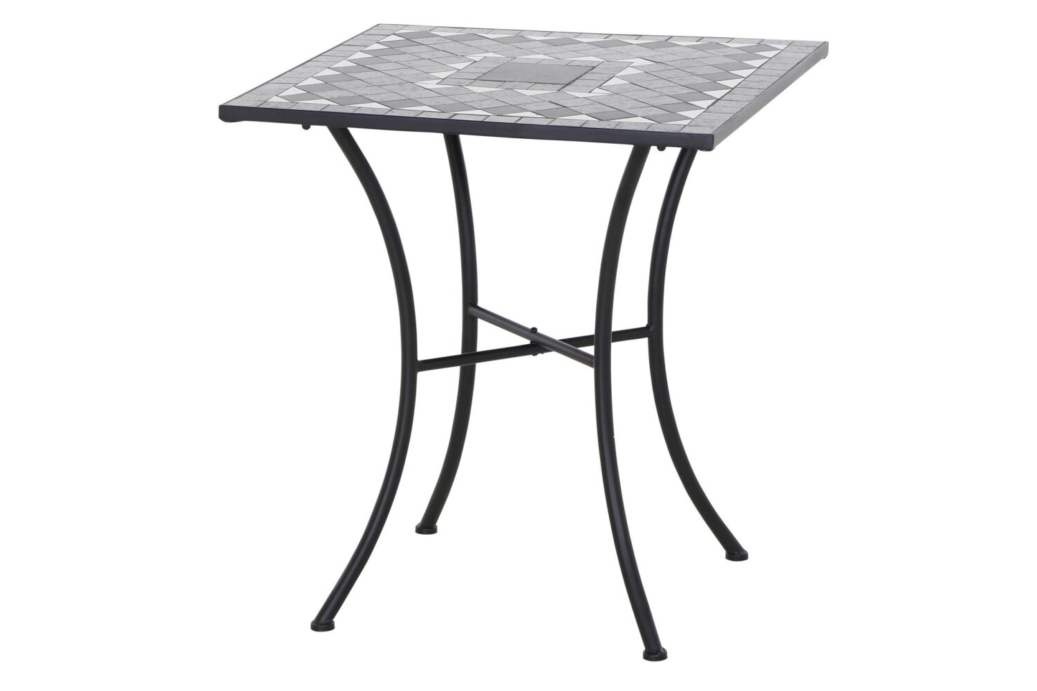 Wohnli Möbelsuche - Gartentisch Mosaik ca. 64x71 cm Schwarz
