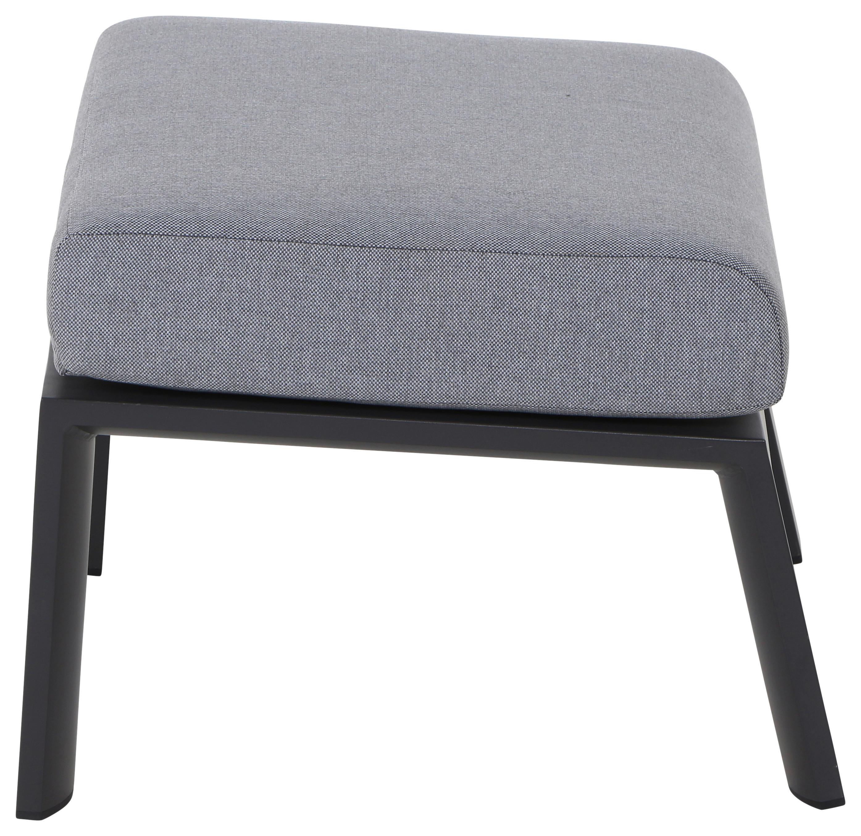 Loungehocker Valencia Anthrazit Metall, Textil Siena Garden Möbel > Sessel > Hocker Anthrazit