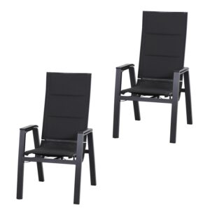 Wohnli Möbelsuche - Garten-Relaxsessel-Set Milano 2-tlg. Anthrazit