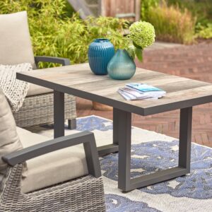 Loungegarnitur Corido 4-tlg. Grau Metall, Kunststoff, Textil, Keramik Siena Garden Garten & Outdoor > Loungemöbel > Loungegarnituren Grau