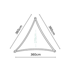 Sonnensegel Coolfit Grau Kunststoff Gardenson Garten & Outdoor > Sonnen- & Sichtschutz > Sonnensegel Grau