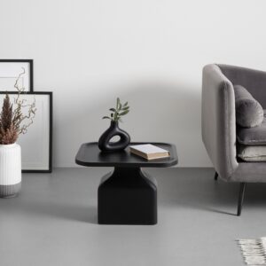 Beistelltisch Noir Schwarz Holz Premium Living Möbel > Tische > Beistelltische Schwarz