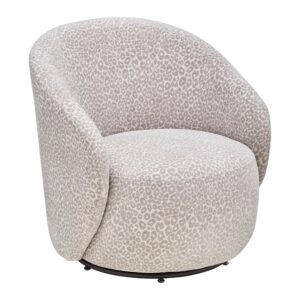 Wohnli Möbelsuche - Designsessel Baca Beige/Schwarz drehbar