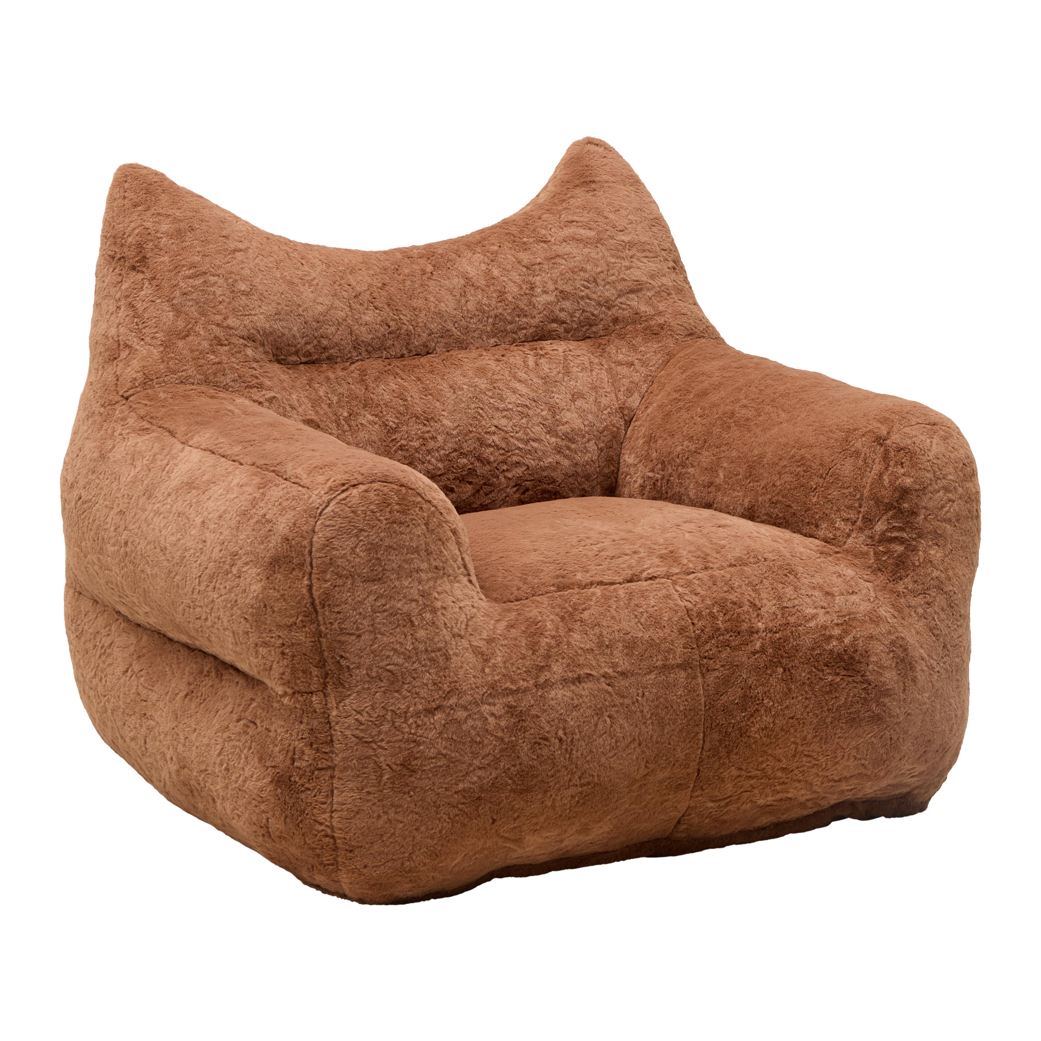 wohnli-moebel-suche-000239006101 Wohnli Möbelsuche - Sessel Leni vakuumkomprimiert Braun Kunstfell