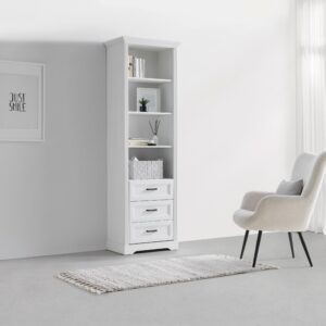 Standregal Marilou in Weiß Metall Zandiara Wohnzimmermöbel Weiß