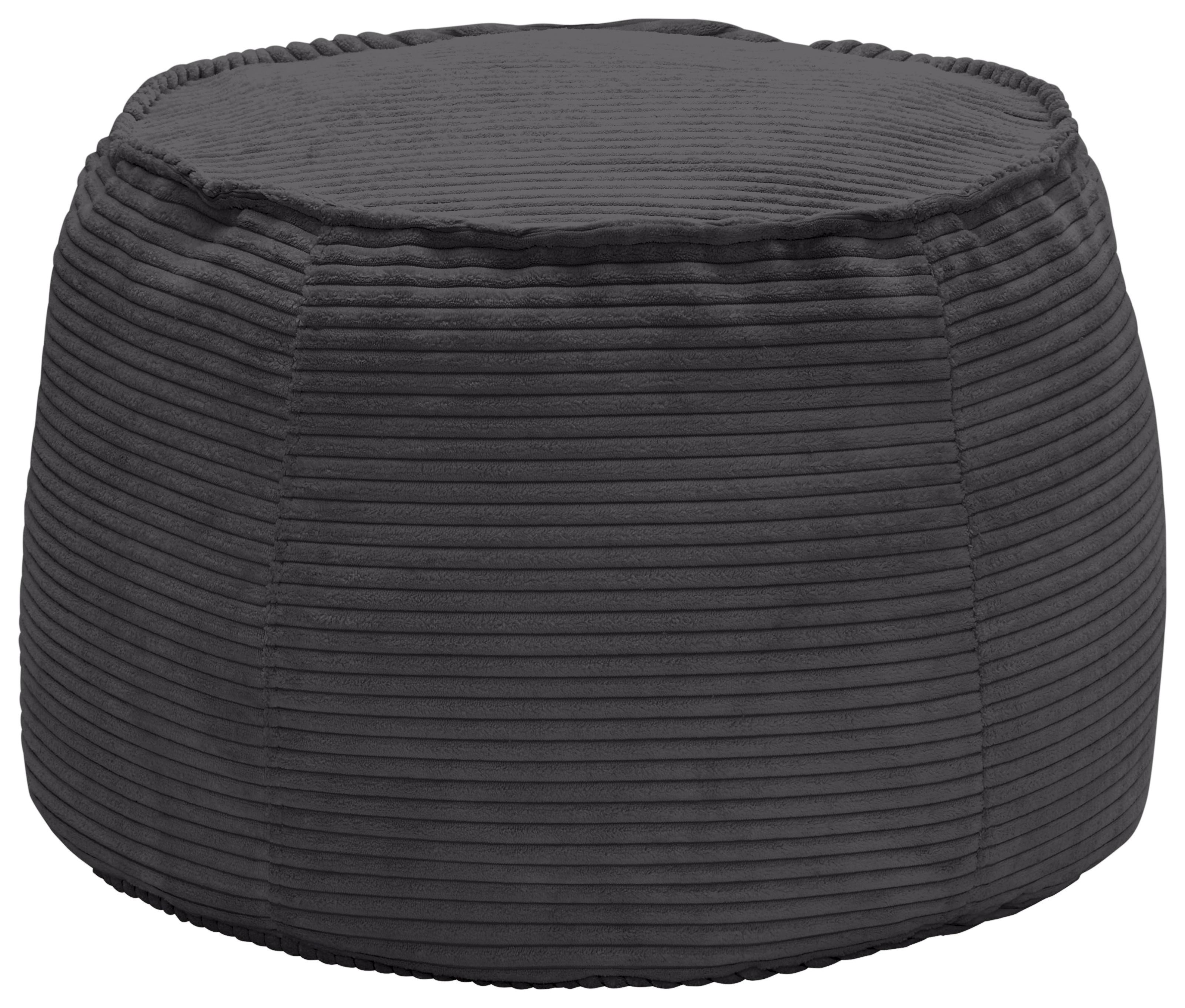 Wohnli Möbelsuche - Hocker Lucylla Anthrazit Cord