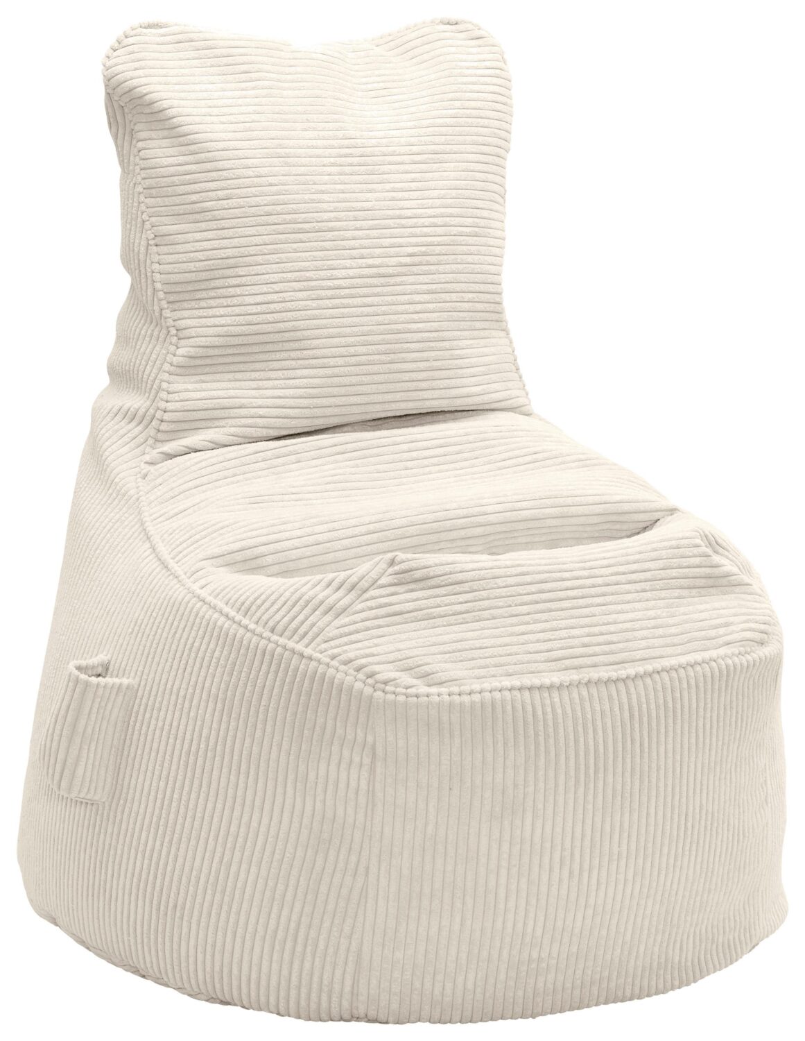 Wohnli Möbelsuche - Sitzsack Cortona Cord Weiß