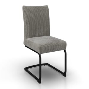 Wohnli Möbelsuche - Schwingstuhl Nelia Grau Cord Gepolstert