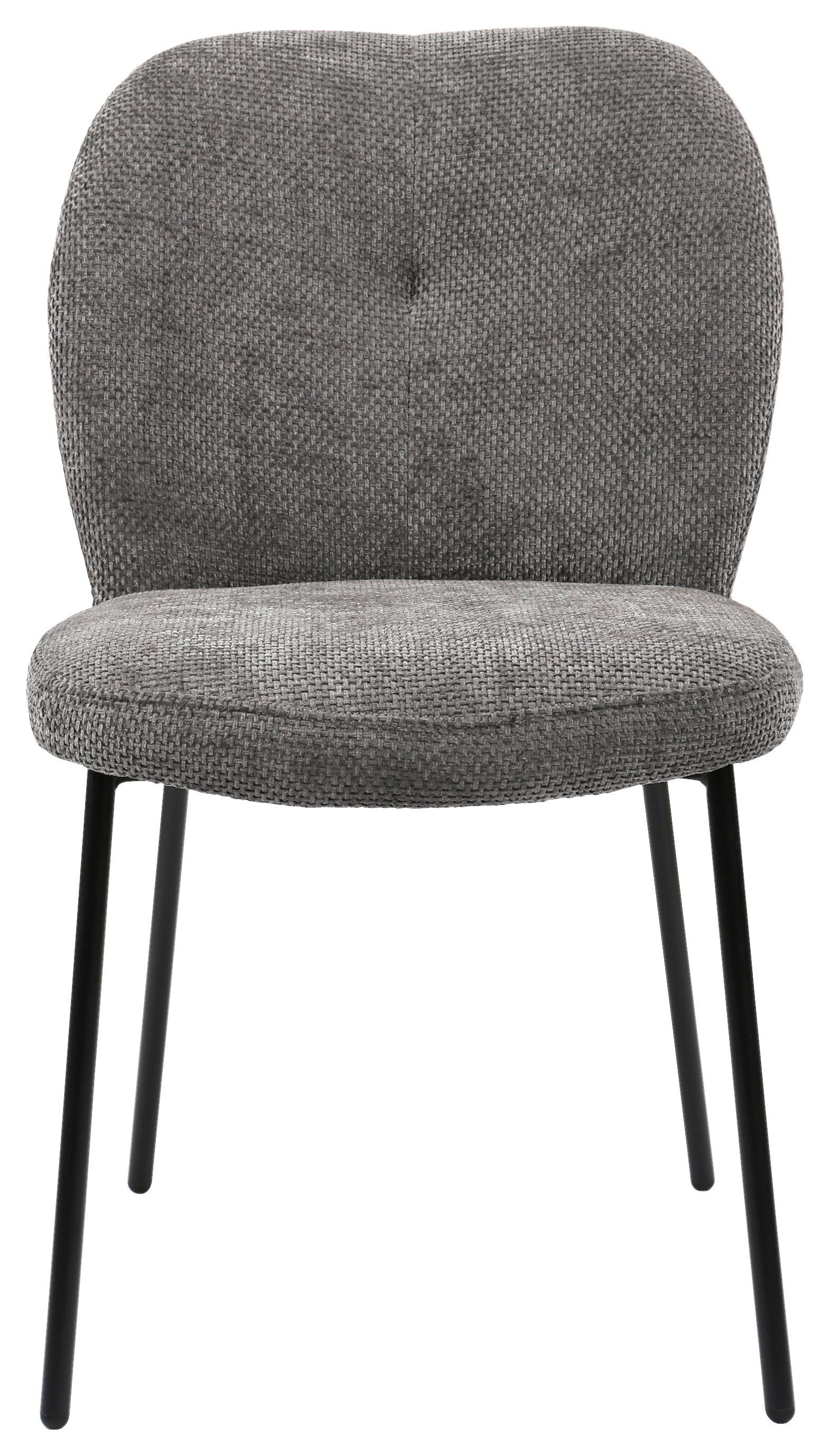 Stuhl Mara Grau/Schwarz Holz, Metall, Textil Mömax Möbel > Stühle > Esszimmerstühle > Holzstühle Grau