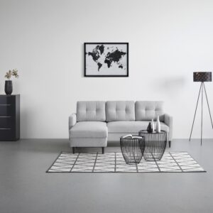 Wohnlandschaft Bergen Hellgrau Holz, Metall, Textil, Holzwerkstoff Based Möbel > Sofas & Couches > Wohnlandschaften > Ecksofas > XXL Ecksofas Grau