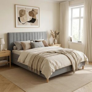 Polsterbett Talio Anthrazit ca. 160x200cm Holz, Textil, Holzwerkstoff Mömax Möbel > Betten > Polsterbetten Anthrazit