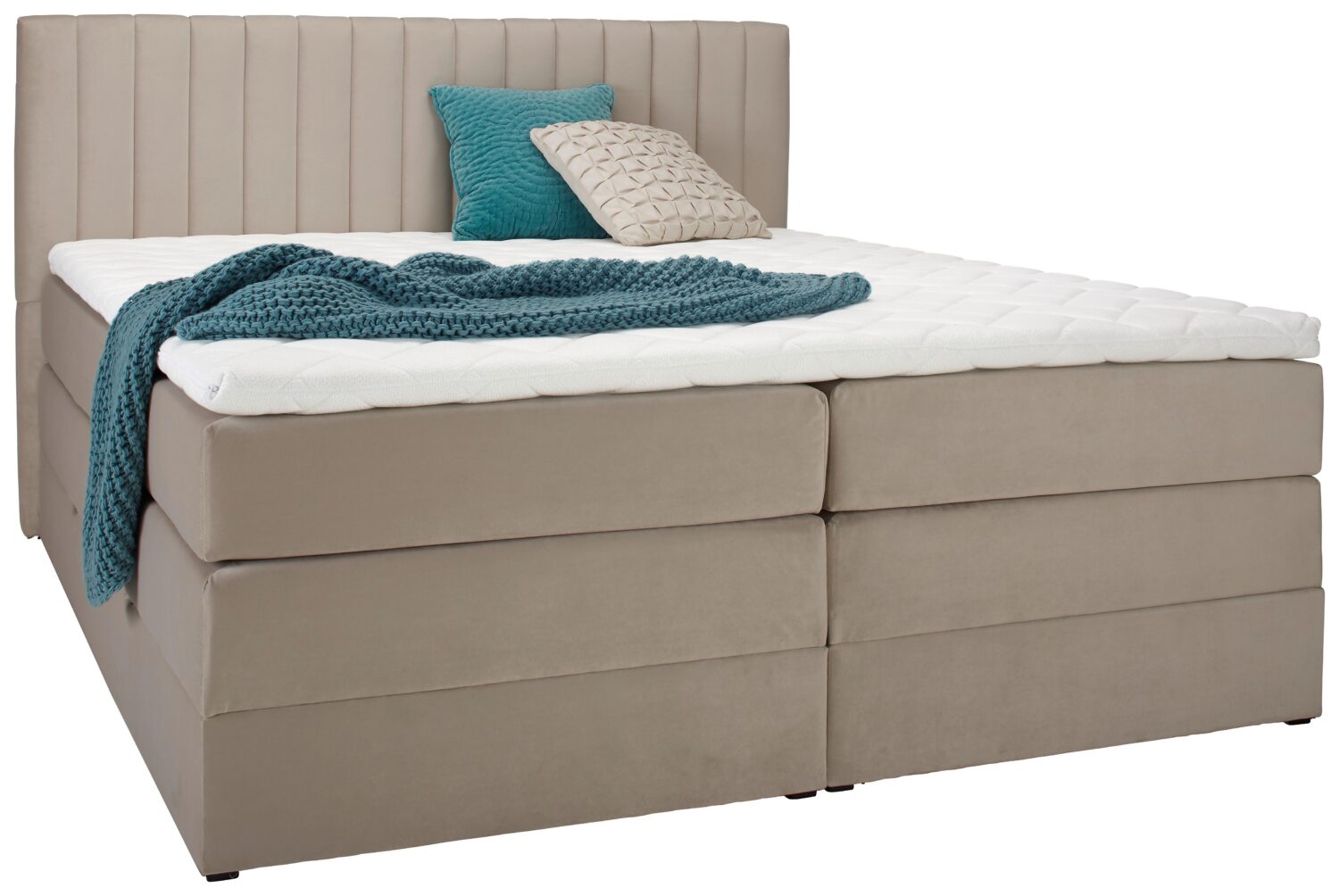 Wohnli Möbelsuche - Boxspringbett Simon Beige ca. 180x200cm