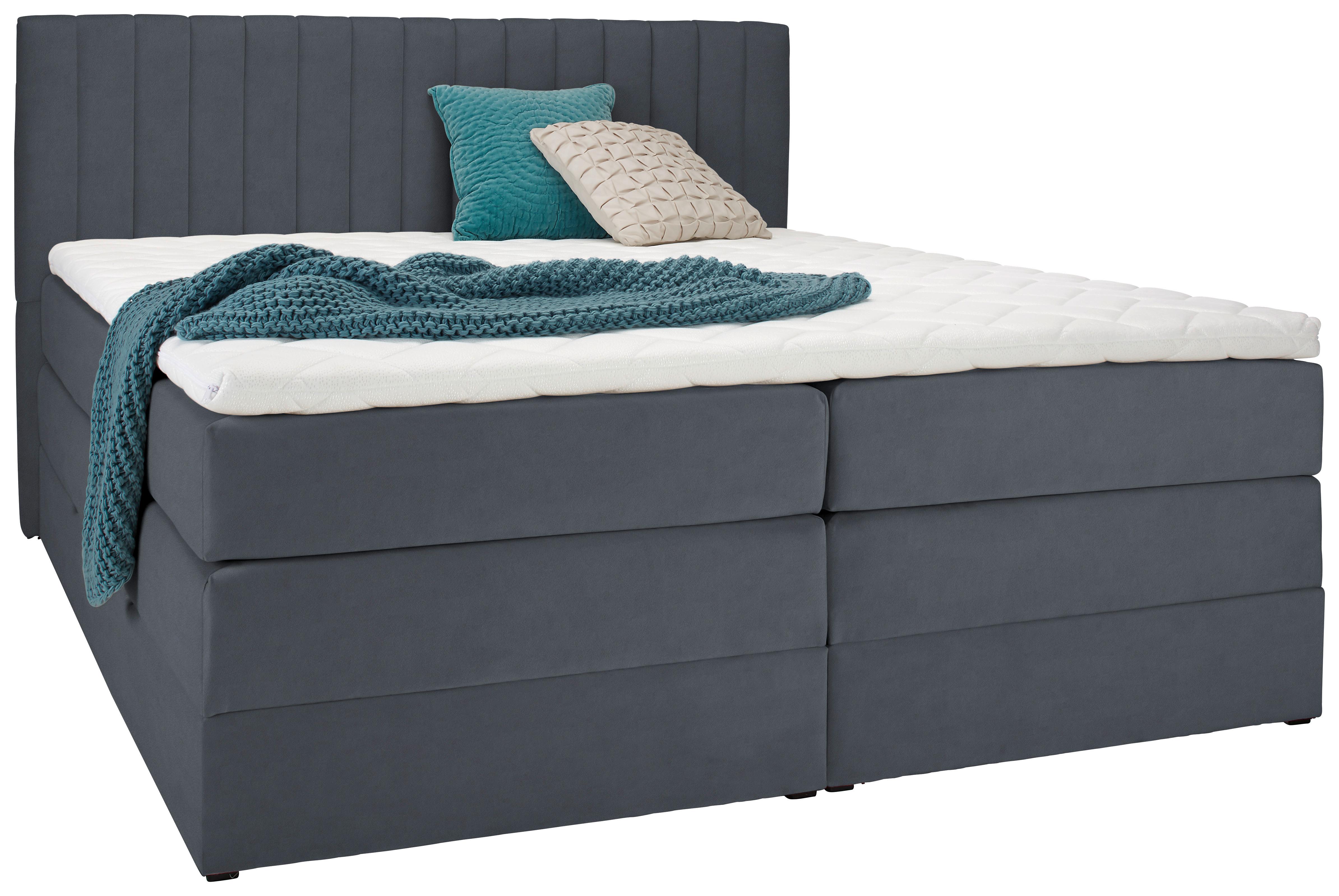 wohnli-moebel-suche-000298006010 Wohnli Möbelsuche - Boxspringbett Simon in Dunkelgrau ca. 160x200cm