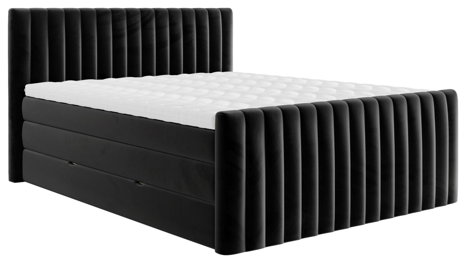 Wohnli Möbelsuche - Boxspringbett Simon in Schwarz ca. 180x200cm