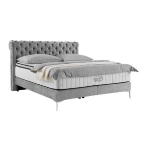 wohnli-moebel-suche-000298013001 Wohnli Möbelsuche - Boxspringbett Queen in Grau ca. 180x200cm