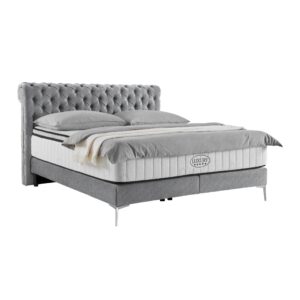 wohnli-moebel-suche-000298013014 Wohnli Möbelsuche - Boxspringbett Queen in Dunkelgrau ca. 160x200cm