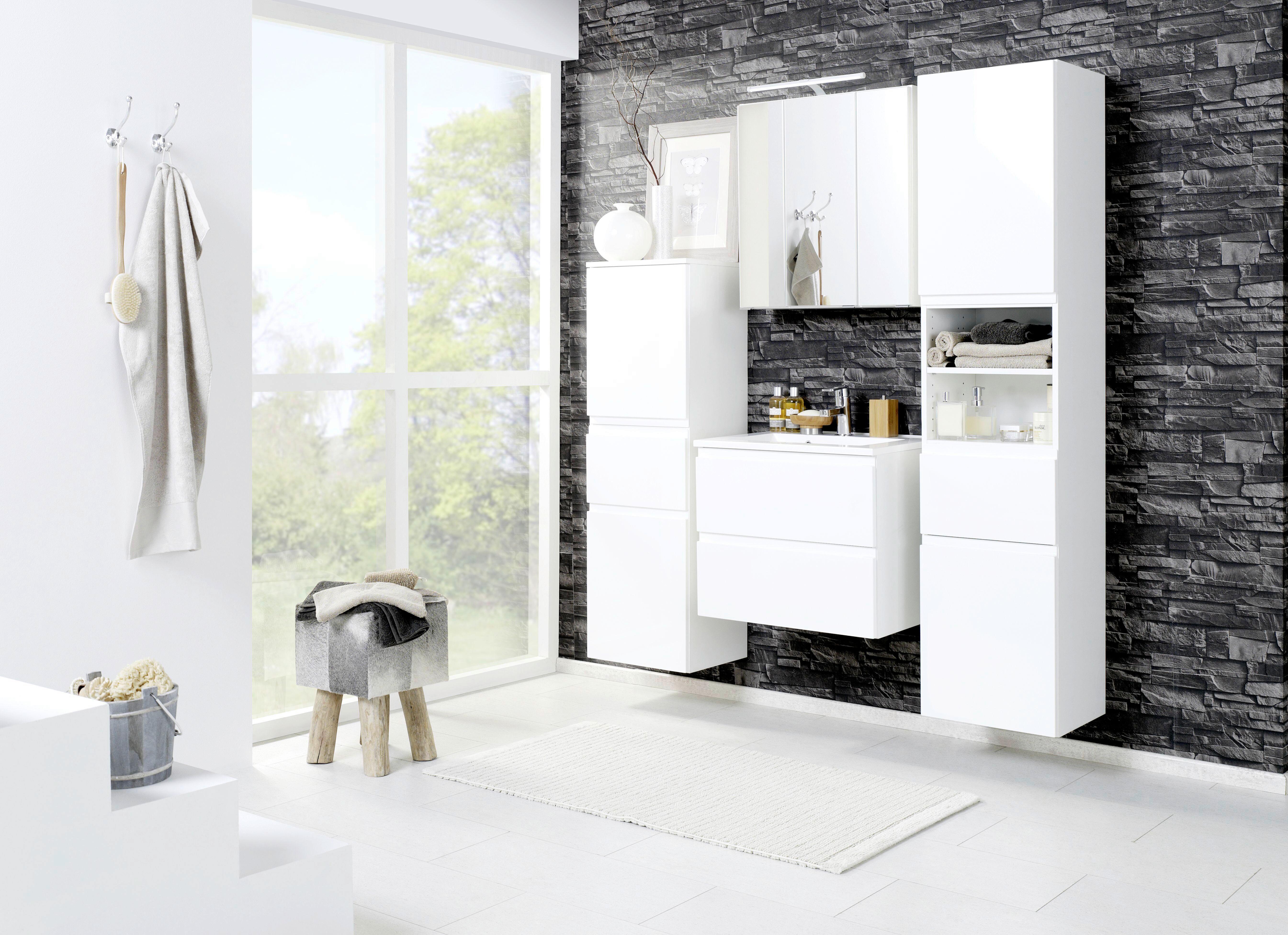 Wohnli Möbelsuche - Badezimmer Cardiff ca. 100 cm Weiß mit LED