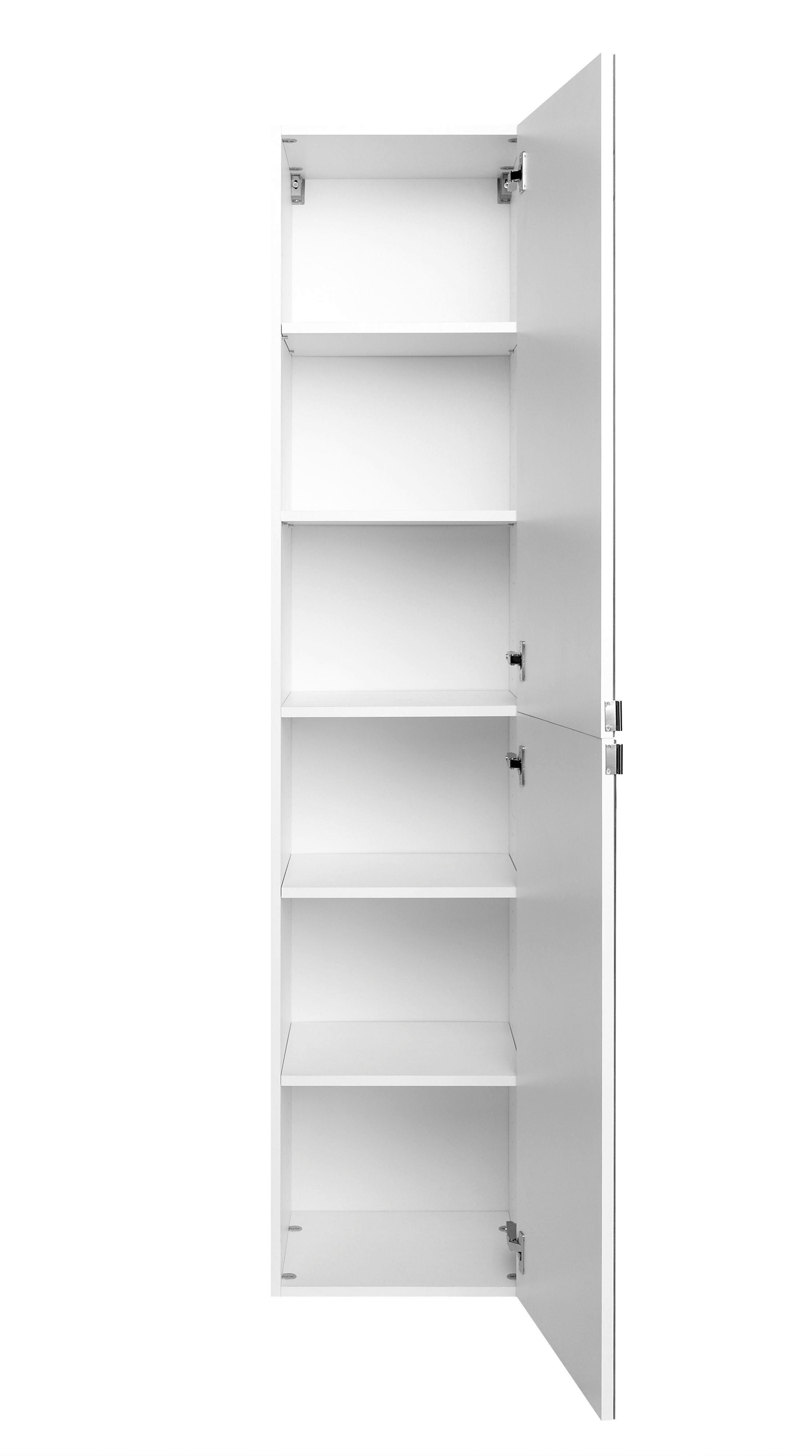 Seitenschrank Florida in Weiß Holzwerkstoff  Möbel > Schränke > Badezimmerschränke > Hochschrank Weiß